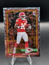 2026 Topps Flagship Emmett Johnson 91TR-13 1991 Topps Football Crackle Foil RC picture