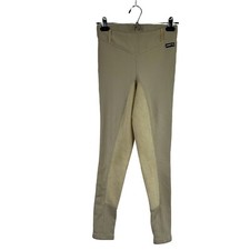 Kerrits Woman’s Microcord Knee Patch Tight Beige Sz S Equine Full Seat Mid Rise picture