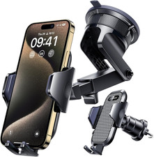 [True Military-Grade] Car Phone Holder  [Upgraded Strongest Suction&Clip] Cell P picture