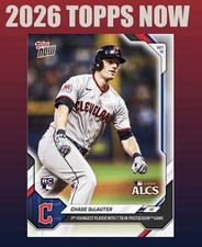 💥2026 Topps Now #785💥CHASE DeLAUTER 7 TB ALCS Game 1 Win - Guardians -Presale picture