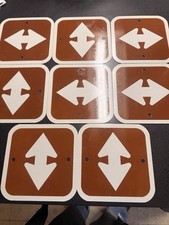 VTG NOS USFS NATIONAL FOREST TRAIL SIGN LOT OF 13 picture