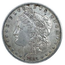 1884 S Morgan Silver Dollar  VF/XF  $1 U.S Coin # 3003 picture