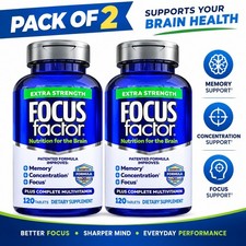 Focus Factor Extra Strength Dietary Supplement, 120 Tablets, Pack of 2 picture