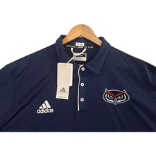 Adidas Florida Atlantic Owls Polo Shirt Mens 2XL Blue Aeroready Team Issued FAU picture