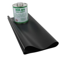 Vinyl Tarp Repair Kit: 18oz Black Tarp Patch and Vinyl Cement picture
