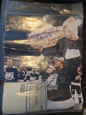 Poster 16x20 Nikolai Khabibulin  Tampa Bay      2004 Stanley Cup Autographed COA picture