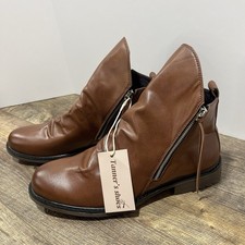 TANNER’S SHOE Handmade Leather Men’s Richard Chelsea Ankle Boot US 12.5 Zip Up picture