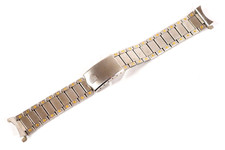 Pulsar Vintage Watch Bracelet Deployant Wristwatch Band Curved Ends 17.8MM 6-7/8 picture