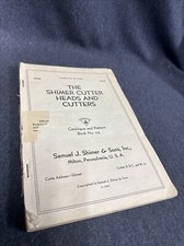 Vintage 1945 The Shimer Cutter Heads Catalog & Pattern Book No. 49 Milton, PA picture