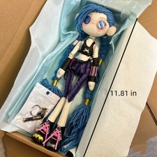 Arcane League of Legends Jinx Doll 12 inches Handmade Plush Toy Collectible Gift picture