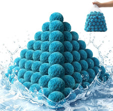 2026 Upgraded Pool Filter Balls 3.1Lbs with Mesh Bag, Reusable Pool Balls for Sw picture