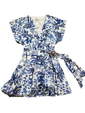 NWT J. Marie The Hayden Romper - Blue White Floral XS MSRP $158 picture