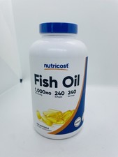 Nutricost High Quality Fish Oil 1000mg (560mg of Omega-3), 240 Softgels picture
