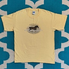 Vintage 2000s Y2K Budweiser Clydesdales Graphic Tee picture