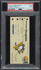 Future HOF Jaromir Jagr 1st Career Hat Trick, PSA 2, 2/2/91 Stub, Highest Grade picture