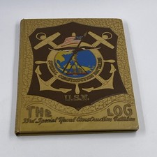 Special construction battalion Vintage 1944 US Navy Military Book WWII picture