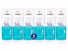 Avon Foot Works Deodorizing Spray 6 Pack 3.5 oz Each Foot Odor Freshener picture