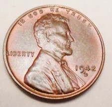 1942 D Lincoln Wheat Cent / Penny  AVE CIRCULATED  **FREE SHIPPING** picture