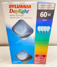 💡 60 Watt SYLVANIA Light Bulbs A19 (4 Pack) - Brand New / Sealed picture