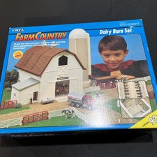 ERTL Farm Country Dairy Barn Set 1993 NEW Complete 92 Pieces Still In Bags picture