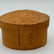 Vintage Signed Swedish Svepask Bentwood Box Hand Carved Wood Hemslojd Trinket picture