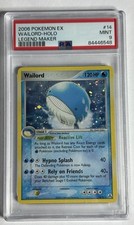 2006 Pokemon EX Legend Maker Wailord #14/92 Holo PSA 9 MINT picture