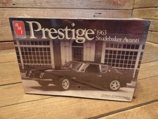 Vintage AMT PRESTIGE 1963 Studebaker Avanti Model Car Kit - NEW SEALED picture