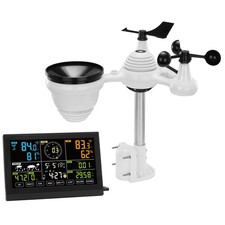 7-in-1 Wireless Weather Station 7.5 in Display for Indoor Outdoor-NO WIFI picture
