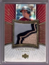 CRAIG BIGGIO 2006 Upper Deck Exquisite Maximum Game Used 3Clr Logo Patch #02/25 picture