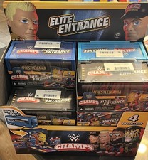 WWE Champs Elite Entrance WrestleMania 41 Tour Bus Figure Lot 11 & Display Box picture