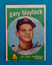 1959 Topps #539 Gary Blaylock St. Louis Cardinals Baseball Card VG/G picture