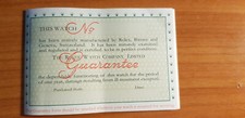 Rolex vintage Guarante Card blanc 1957 english ref: RP 1129.X.55-50000 picture
