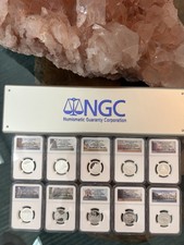 2011 S. SILVER and 2012 S. SILVER 25C 10-COIN SET ATB NGC PF 70 E.R. ULTRA CAMEO picture
