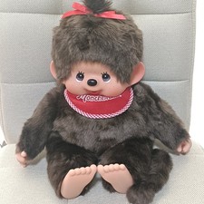 Monchhichi Premium Standard L Girl Plush Doll Sekiguchi 45cm Collectible 15+ picture