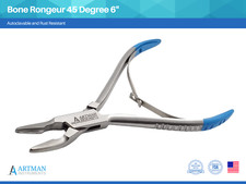 Bone Rongeur 45 Degree 6 Inch Surgical Dental Instruments ARTMAN picture