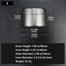 Waterproof Titanium Pill Holder Case Container Organizer Jewelry Tea Storage Box picture
