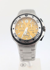 Movado Mens Rare Series 800 SS Chrono W/Yellow Dial; Model #84.C5.1896.1:SPECIAL picture