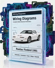 1991 Pontiac Firebird Complete Color Electrical Wiring Diagrams PDF on USB picture
