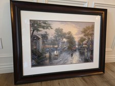Thomas Kinkade, Embell “Carmel, Sunset on Ocean Avenue