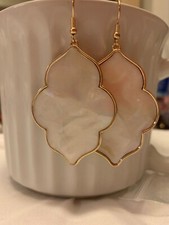 New Beautiful Statement - Mother of Pearl Earrings -statement earrings  picture