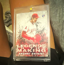 Topps 2018 Update Legends in the Making Shohei Ohtani Angels RC has some damage picture