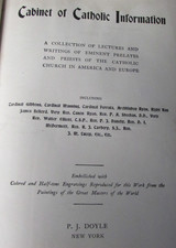Antique 1903 edition of The Cabinet of Catholic Information with illustrations picture