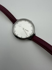 Rlm Robert Lee Morris Wristwatch Burgundy Silver Stainless Steel picture
