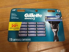 Mach3 Mens Razor Blades Refill 15 Cartridges - Brand New SEALED picture