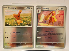 Buneary 083/094 & Lopunny 084/094 Reverse Holo Phantasmal Flames ENG Lot of 2 picture