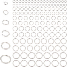 180Pcs 925 Sterling Silver Plated Open Jump Rings 3/4/5/6/7/8Mm O Ring Brass Jew picture