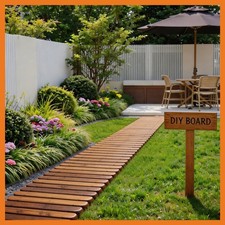 Spurgehom NYX08-218 8FT Wooden Cedar Roll Out Walkway picture