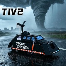 TIV 2 Storm Chaser Tornado Intercept Static Display Model 6 Wheels Moving picture