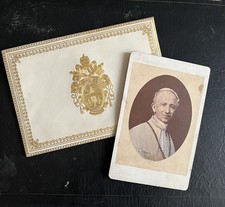 RARE 19th CENTURY PAPAL MEMORABILIA, LEO XIII - Handmade by C. GLINGLER - ROME picture