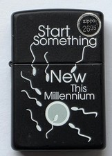 1998 Vintage Unfired Start Something New This Millennium Zippo Lighter picture